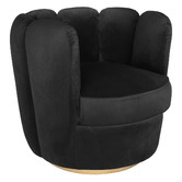 Brooklyn and Bella Rochester Velvet Swivel Armchair