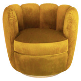Brooklyn and Bella Rochester Velvet Swivel Armchair