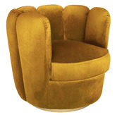 Brooklyn and Bella Rochester Velvet Swivel Armchair