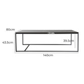 Brooklyn and Bella Otto Rectangular Marble Coffee Table