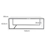 Brooklyn and Bella Otto Rectangular Marble Coffee Table