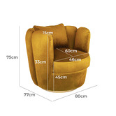 Brooklyn and Bella Rochester Velvet Swivel Armchair