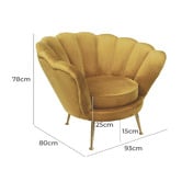 Brooklyn and Bella Charlemagne Velvet Armchair
