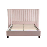 Brooklyn and Bella Petal Pink Lulu Velvet Bed Frame