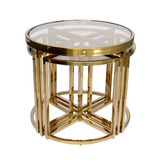 Brooklyn and Bella 5 Piece Perugia Nesting Side Table Set