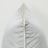 Brooklyn and Bella Pebble Grey Luxury Piped Velvet Cushion