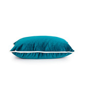 Brooklyn and Bella Peacock Luxury Velvet Rectangular Cushion