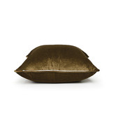 Brooklyn and Bella Laine Piped Square Velvet Cushion