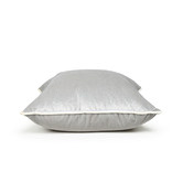 Brooklyn and Bella Pebble Grey Luxury Piped Velvet Cushion