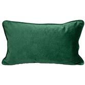 Brooklyn and Bella Hermann Piped Rectangular Velvet Cushion