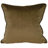 Brooklyn and Bella Laine Piped Square Velvet Cushion