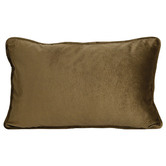 Brooklyn and Bella Hermann Piped Rectangular Velvet Cushion