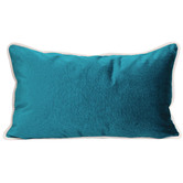Brooklyn and Bella Peacock Luxury Velvet Rectangular Cushion