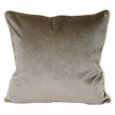 Brooklyn and Bella Coffee Luxury Piped Velvet Cushion