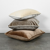Brooklyn and Bella Hermann Piped Rectangular Velvet Cushion