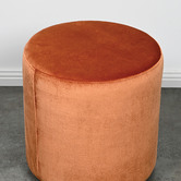 Brooklyn and Bella Small Burnt Orange Ottoman