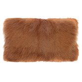 Brooklyn and Bella Amgalan Goat Fur Lumbar Cushion