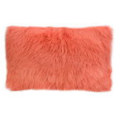 Brooklyn and Bella Amgalan Goat Fur Lumbar Cushion