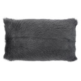 Brooklyn and Bella Amgalan Goat Fur Lumbar Cushion
