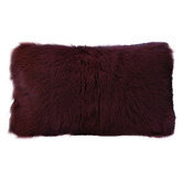 Brooklyn and Bella Amgalan Goat Fur Lumbar Cushion