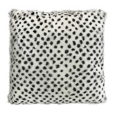 Brooklyn and Bella Black &amp; White Khair Goat Fur Cushion
