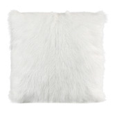 Brooklyn and Bella Amgalan Goat Fur Cushion