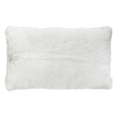 Brooklyn and Bella Amgalan Goat Fur Lumbar Cushion