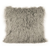 Brooklyn and Bella Delbee Square Sheepskin Cushion