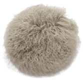 Brooklyn and Bella Delbee Round Sheepskin Cushion