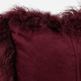 Brooklyn and Bella Solid Delbee Sheepskin Lumbar Cushion