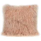 Brooklyn and Bella Delbee Square Sheepskin Cushion