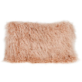 Brooklyn and Bella Solid Delbee Sheepskin Lumbar Cushion