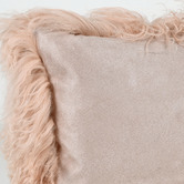 Brooklyn and Bella Solid Delbee Sheepskin Lumbar Cushion