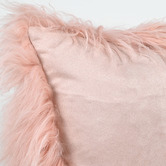 Brooklyn and Bella Solid Delbee Sheepskin Lumbar Cushion