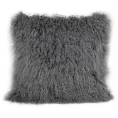 Brooklyn and Bella Delbee Square Sheepskin Cushion