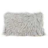 Brooklyn and Bella Solid Delbee Sheepskin Lumbar Cushion
