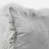 Brooklyn and Bella Solid Delbee Sheepskin Lumbar Cushion