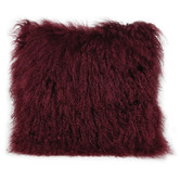 Brooklyn and Bella Delbee Square Sheepskin Cushion