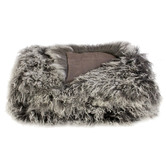Brooklyn and Bella Snowflake Delbee Sheepskin Throw