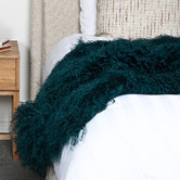 Brooklyn and Bella Delbee Sheepskin Throw