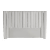 Brooklyn and Bella Light Grey Lulu Velvet Bedhead