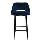 Brooklyn and Bella 75cm Presley Velvet Barstool