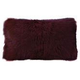 Brooklyn and Bella Amgalan Goat Fur Lumbar Cushion