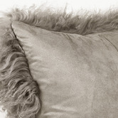 Brooklyn and Bella Delbee Square Sheepskin Cushion