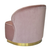 Brooklyn and Bella Blush Eognagh Velvet Accent Chair