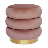 Brooklyn and Bella Quinn Velvet Ottoman