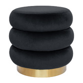 Brooklyn and Bella Quinn Velvet Ottoman
