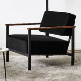 Brooklyn and Bella Dominic Velvet Armchair
