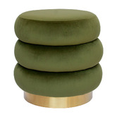Brooklyn and Bella Quinn Velvet Ottoman