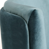 Brooklyn and Bella Steel Blue Claire Velvet Swivel Chair